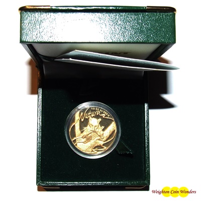 1998 South Africa Gold Proof 1/2oz NATURA - Leopard